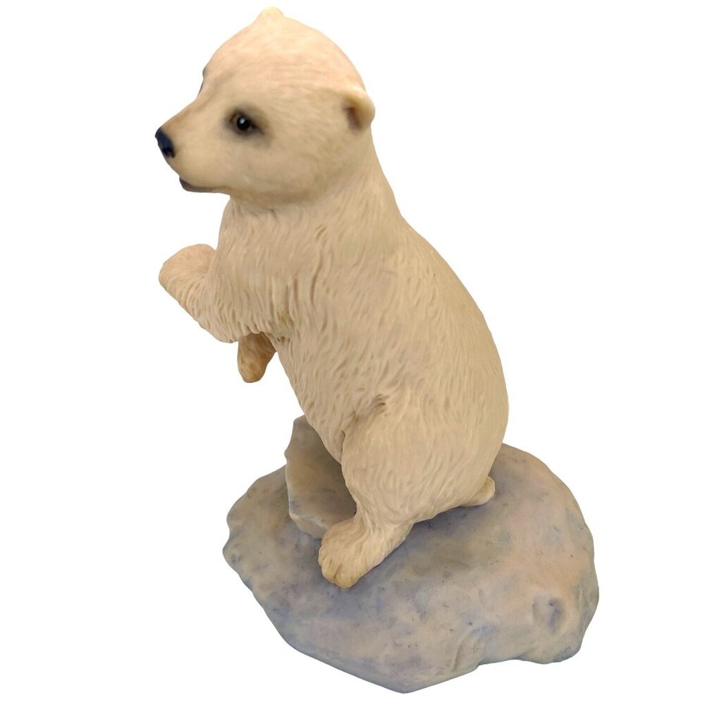 Vintage Hand Painted White Baby Polar Bear Cub Aynsley Mastercraft UK England - Picture 6 of 10